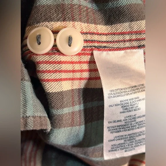 RRL Vintage Ralph Lauren Multicolor Plaid Cotton Shirt size 3 Medium - Picture 13 of 14